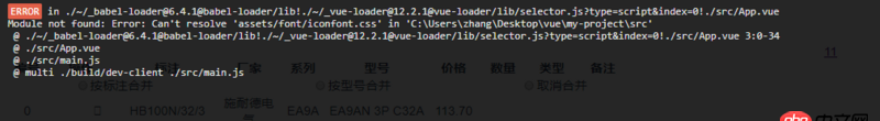 javascript - vue引入圖標(biāo)字體一直報錯，別人提問的都試了還行不行