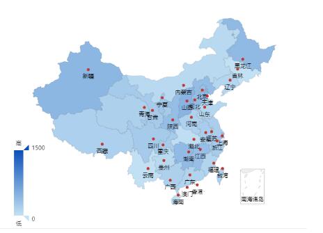 vue中echarts引入中國地圖的案例