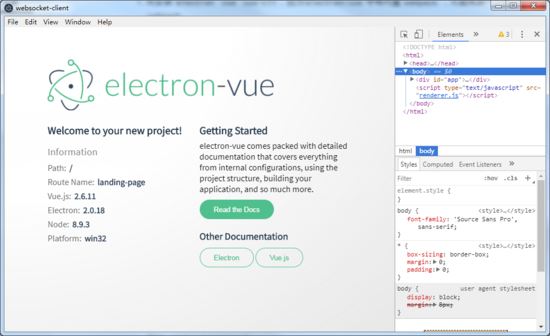 基于 Vue 的 Electron 項(xiàng)目搭建過(guò)程圖文詳解