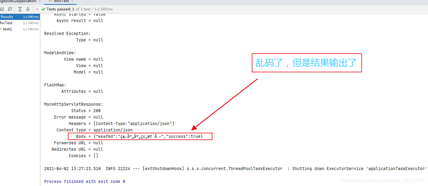 SpringBoot對Controller進行單元測試的實現代碼 附亂碼解決方案