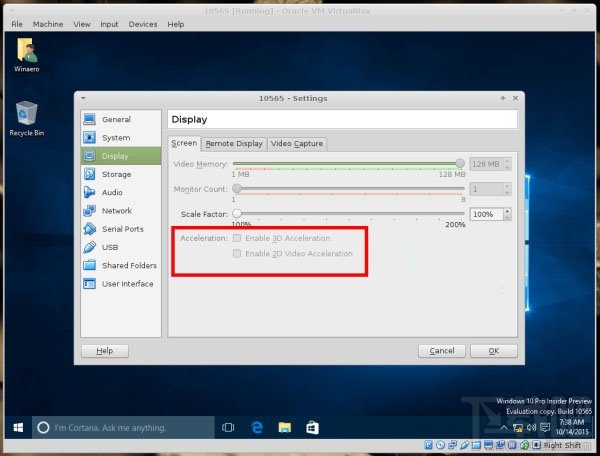 virtualbox安裝win10出現花屏怎么辦