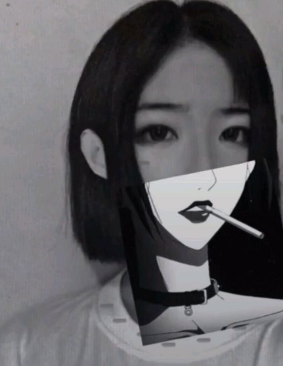 抖音制作動漫半遮臉?biāo)夭牡牟僮鞑襟E