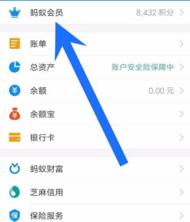 支付寶怎么查看螞蟻會(huì)員等級(jí)_螞蟻會(huì)員具體操作步驟