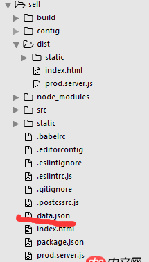 javascript - vue-clin項(xiàng)目，npm run build后dist文件夾，index.html無(wú)法獲取自己通過(guò)json，mock的數(shù)據(jù)