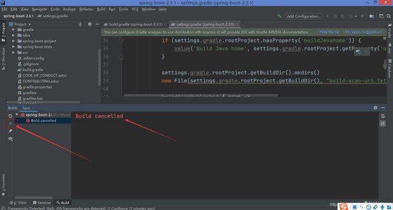 springboot-2.3.x最新版源碼閱讀環(huán)境搭建(基于gradle構(gòu)建)