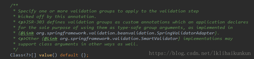 spring @Validated 注解開(kāi)發(fā)中使用group分組校驗(yàn)的實(shí)現(xiàn)