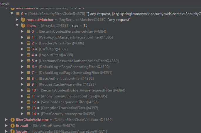 Spring Security常用過濾器實(shí)例解析