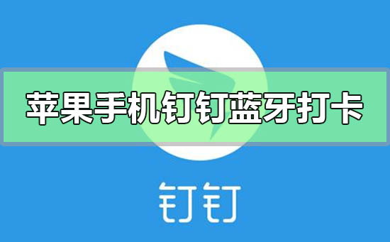 蘋果手機釘釘怎么藍牙打卡
