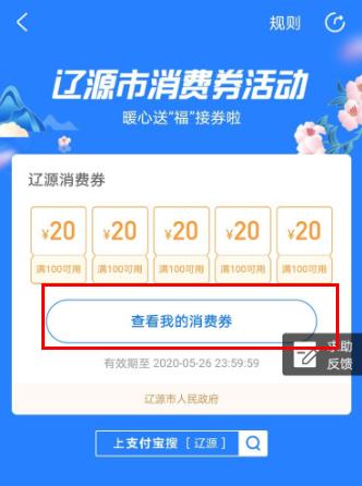 支付寶717消費(fèi)券查看方法