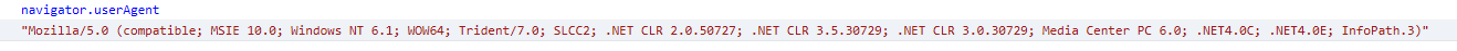 JavaScript navigator.userAgent獲取瀏覽器信息案例講解