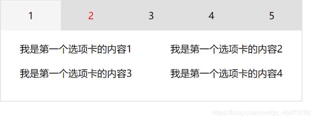 用JS實(shí)現(xiàn)選項(xiàng)卡