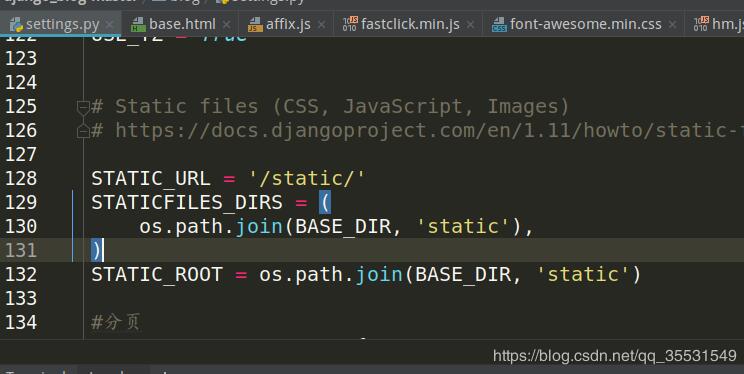 解決django無法訪問本地static文件(js,css,img)網頁里js,cs都加載不了
