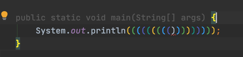 IntelliJ IDEA之高效代碼插件RainBow Brackets詳解