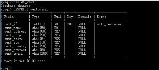 Mysql 命令行模式訪問操作mysql數(shù)據(jù)庫操作