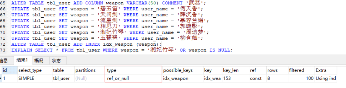 MYSQL 性能分析器 EXPLAIN 用法實(shí)例分析