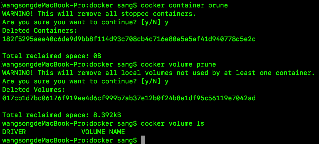 Docker數據卷常用操作代碼實例