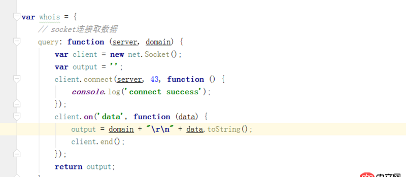 node.js - node socket出錯(cuò)，這是什么原因？另外我想設(shè)置連接超時(shí)，怎么寫(xiě)呢？