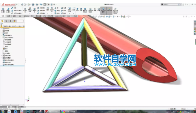 SolidWorks怎么畫一個(gè)三角鋼管
