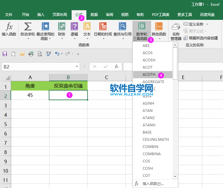 acoth函數是什么意思