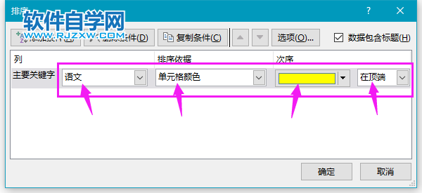 EXCEL怎么按顏色進(jìn)行排序