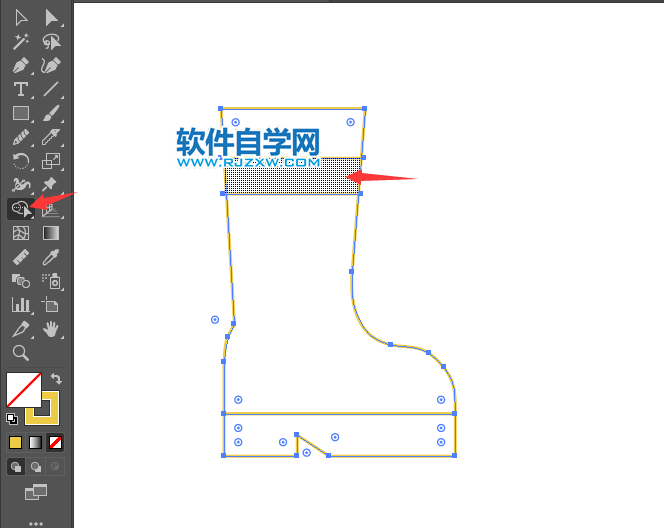 ai怎么畫靴子圖標(biāo)
