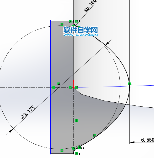 SolidWorks畫一根絲杠