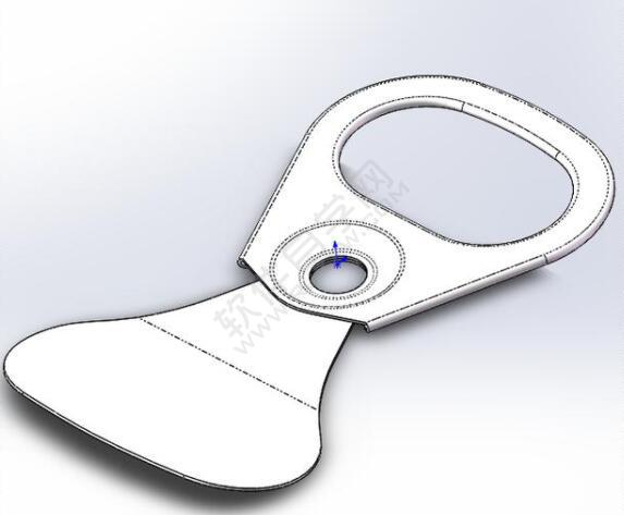 易拉罐拉環(huán)鈑金零件怎么用SolidWorks畫(huà)