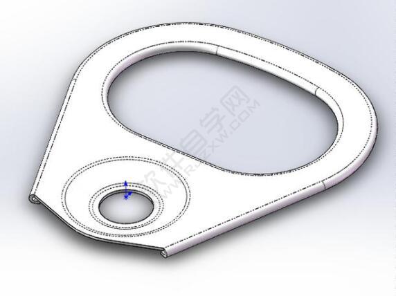 易拉罐拉環(huán)鈑金零件怎么用SolidWorks畫(huà)