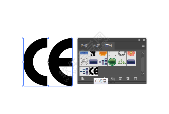 ai怎么把CE圖標(biāo)新建為符號的方法
