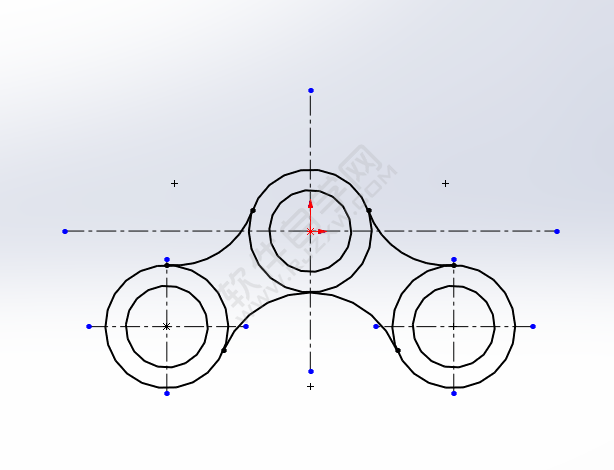 利用solidworks周邊圓畫圖練習(xí)
