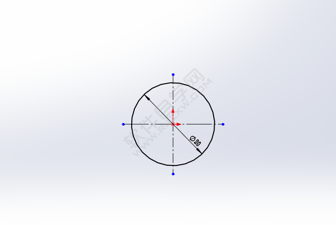 solidworks怎么給圓加中心線