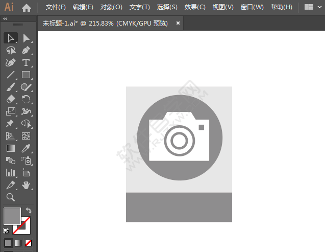 攝影店標(biāo)識(shí)圖標(biāo)繪制