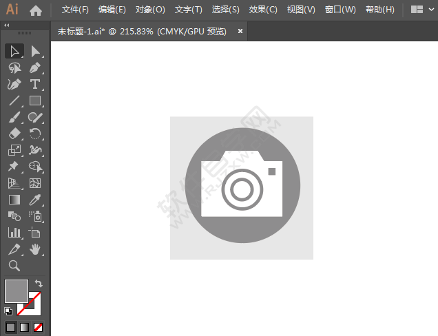 攝影店標(biāo)識(shí)圖標(biāo)繪制