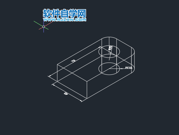 CAD倒角差集實體練習(xí)