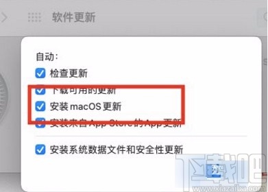 macOS系統(tǒng)開啟自動安裝macOS更新的方法