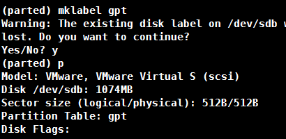 Linux parted磁盤分區(qū)實(shí)現(xiàn)步驟解析