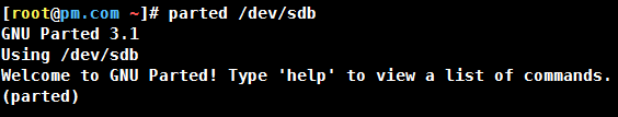 Linux parted磁盤分區(qū)實(shí)現(xiàn)步驟解析