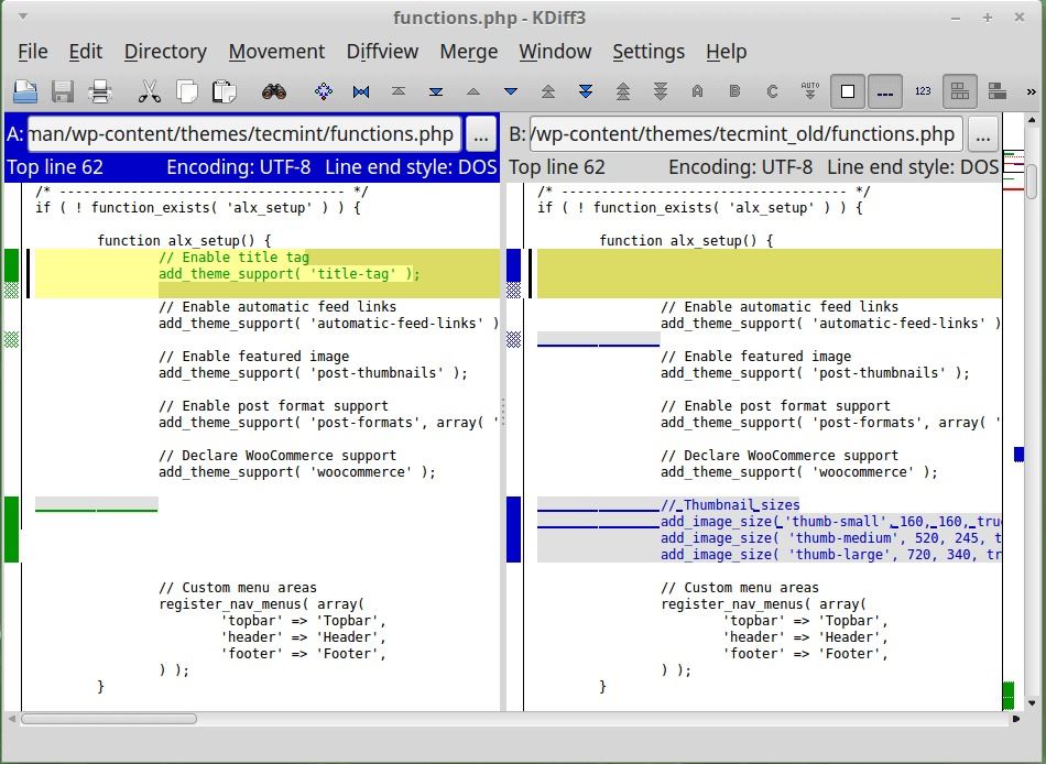 Linux下9種優(yōu)秀的代碼比對工具推薦小結(jié)
