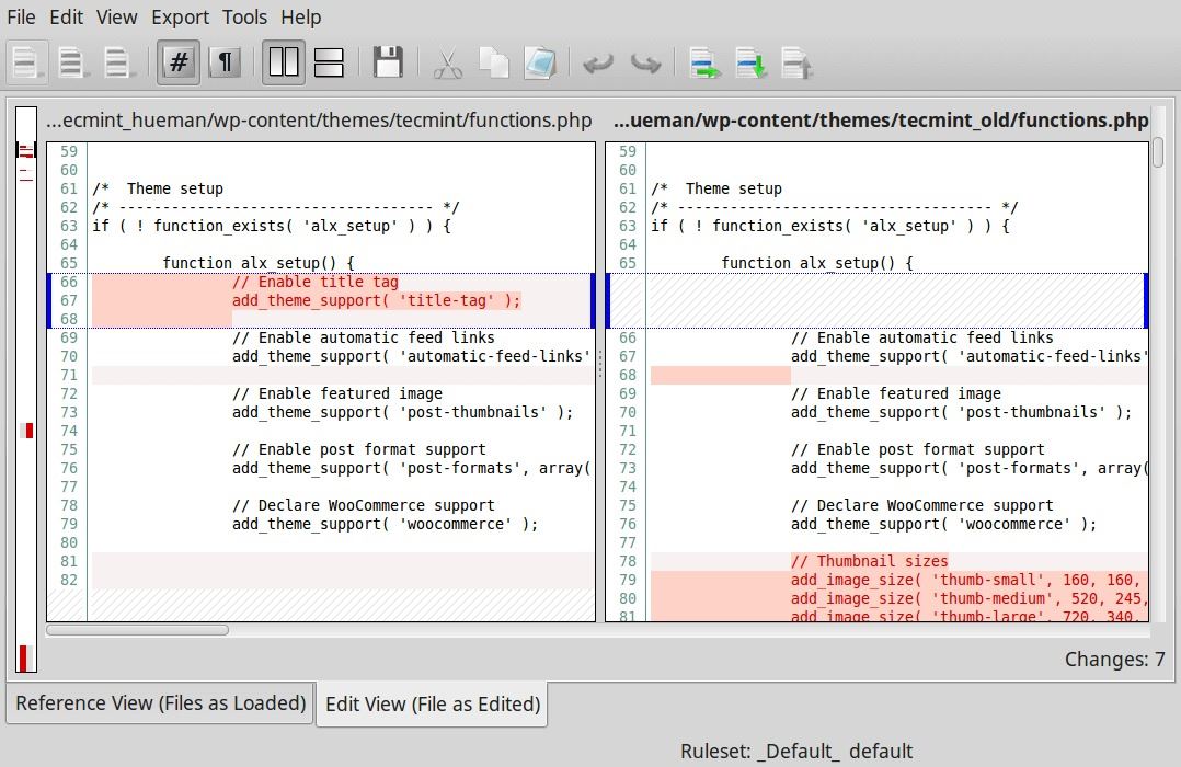 Linux下9種優(yōu)秀的代碼比對工具推薦小結(jié)