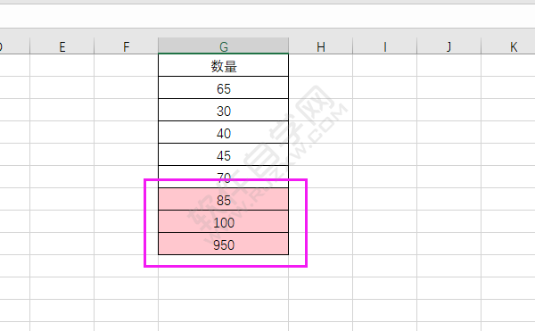 EXCEL單元格大于70設(shè)置為淺紅色填充的方法