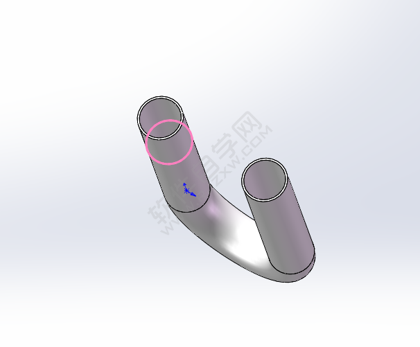 solidworks怎么畫(huà)U型管