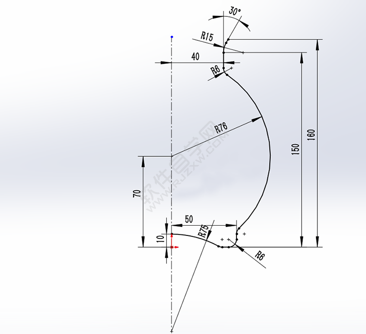 SolidWorks曲面練習花瓶零件的做題步驟
