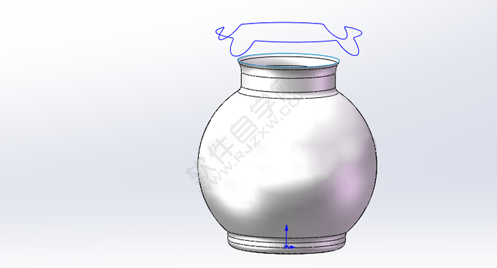 SolidWorks曲面練習花瓶零件的做題步驟