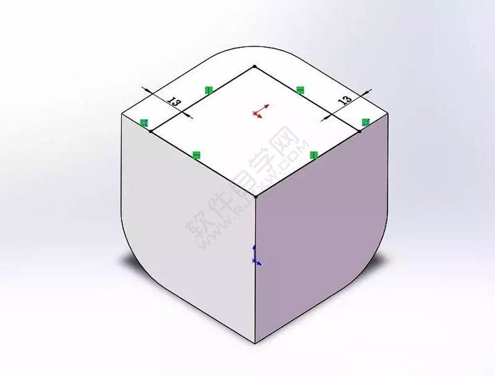 SolidWorks建模3D13-H01拉伸、圓角、倒角、基準軸、鏡像