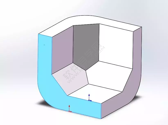 SolidWorks建模3D13-H01拉伸、圓角、倒角、基準軸、鏡像