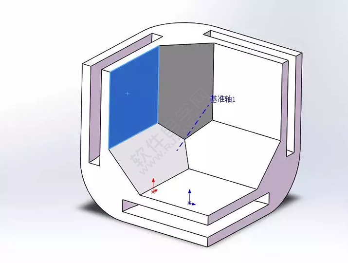 SolidWorks建模3D13-H01拉伸、圓角、倒角、基準軸、鏡像