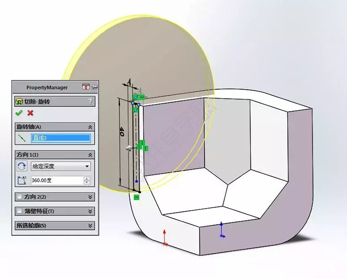 SolidWorks建模3D13-H01拉伸、圓角、倒角、基準軸、鏡像