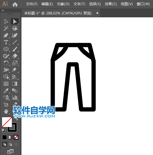 褲子APP標(biāo)識用AI繪制的方法