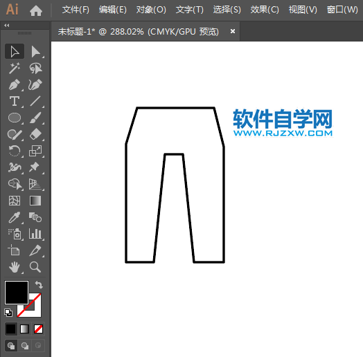 褲子APP標(biāo)識用AI繪制的方法