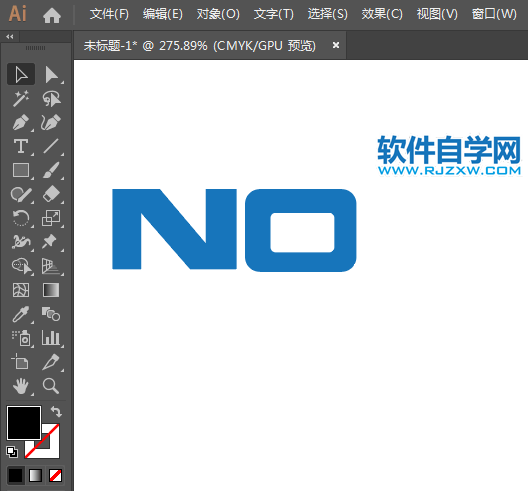 NOKIA諾基亞標(biāo)志用AI設(shè)計(jì)的方法